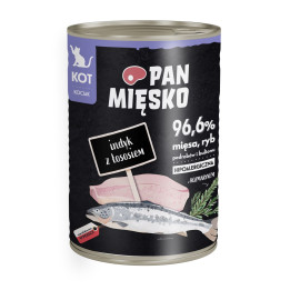 Karma mokra dla kota Pan Mięsko Indyk z łososiem 400g