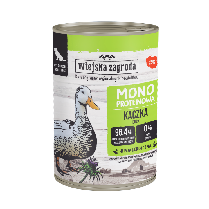 Wiejska Zagroda Karma mokra dla psa Kaczka monoproteinowa 400g